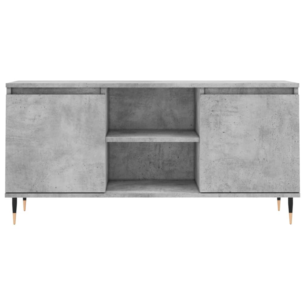 Betonszürke szerelt fa tv-szekrény 104x35x50 cm Betonszürke szerelt fa tv-szekrény 104x35x50 cm