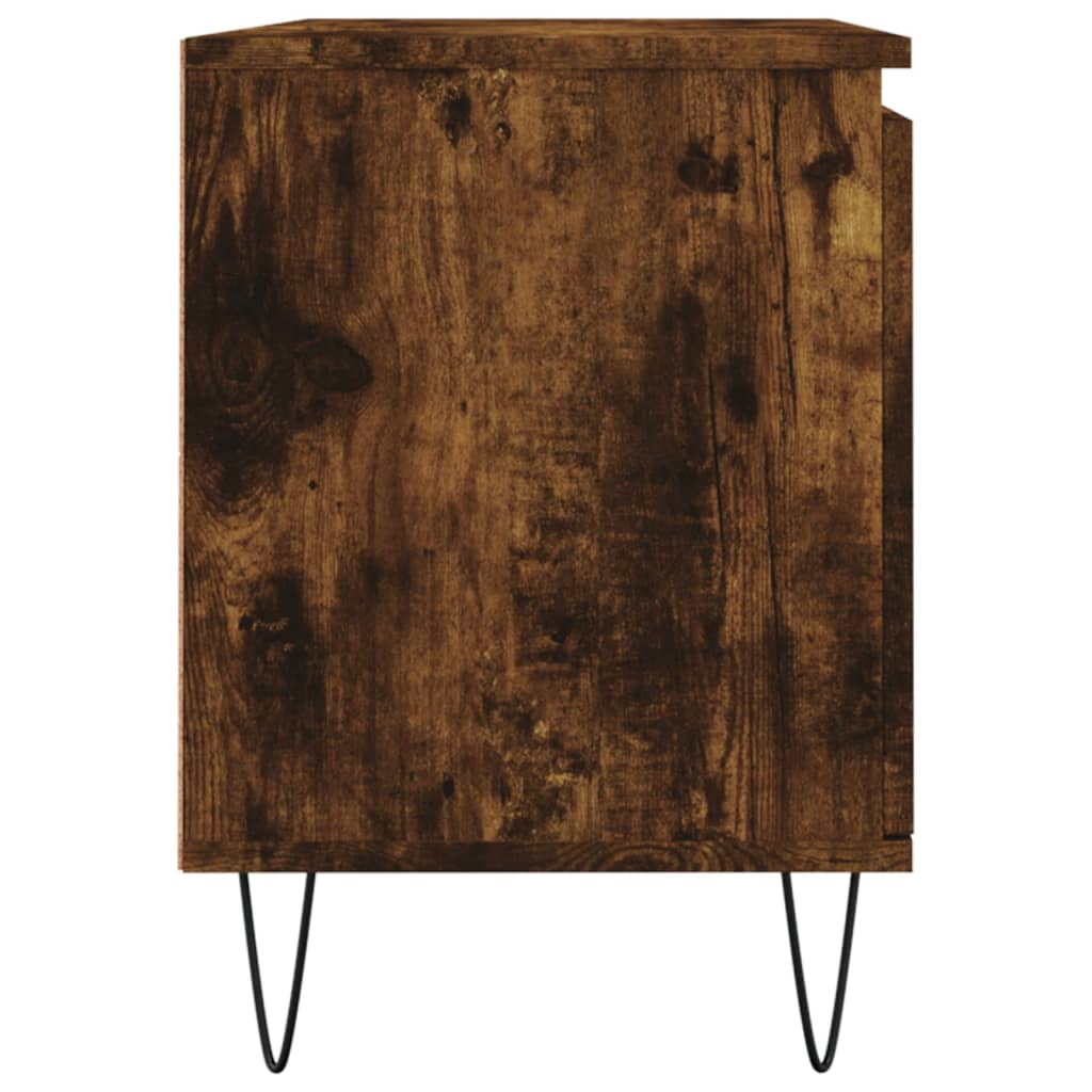 Füstös tölgyszínű szerelt fa tv-szekrény 104x35x50 cm Füstös tölgyszínű szerelt fa tv-szekrény 104x35x50 cm
