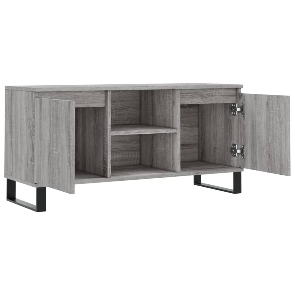 Szürke sonoma színű szerelt fa tv-szekrény 104x35x50 cm Szürke sonoma színű szerelt fa tv-szekrény 104x35x50 cm