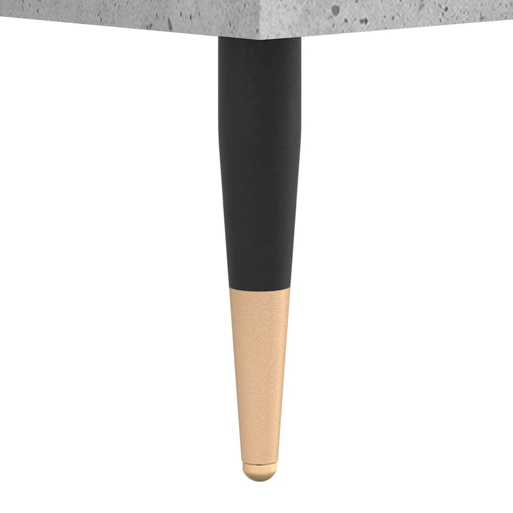 2 db betonszürke szerelt fa éjjeliszekrény 40 x 35 x 47,5 cm