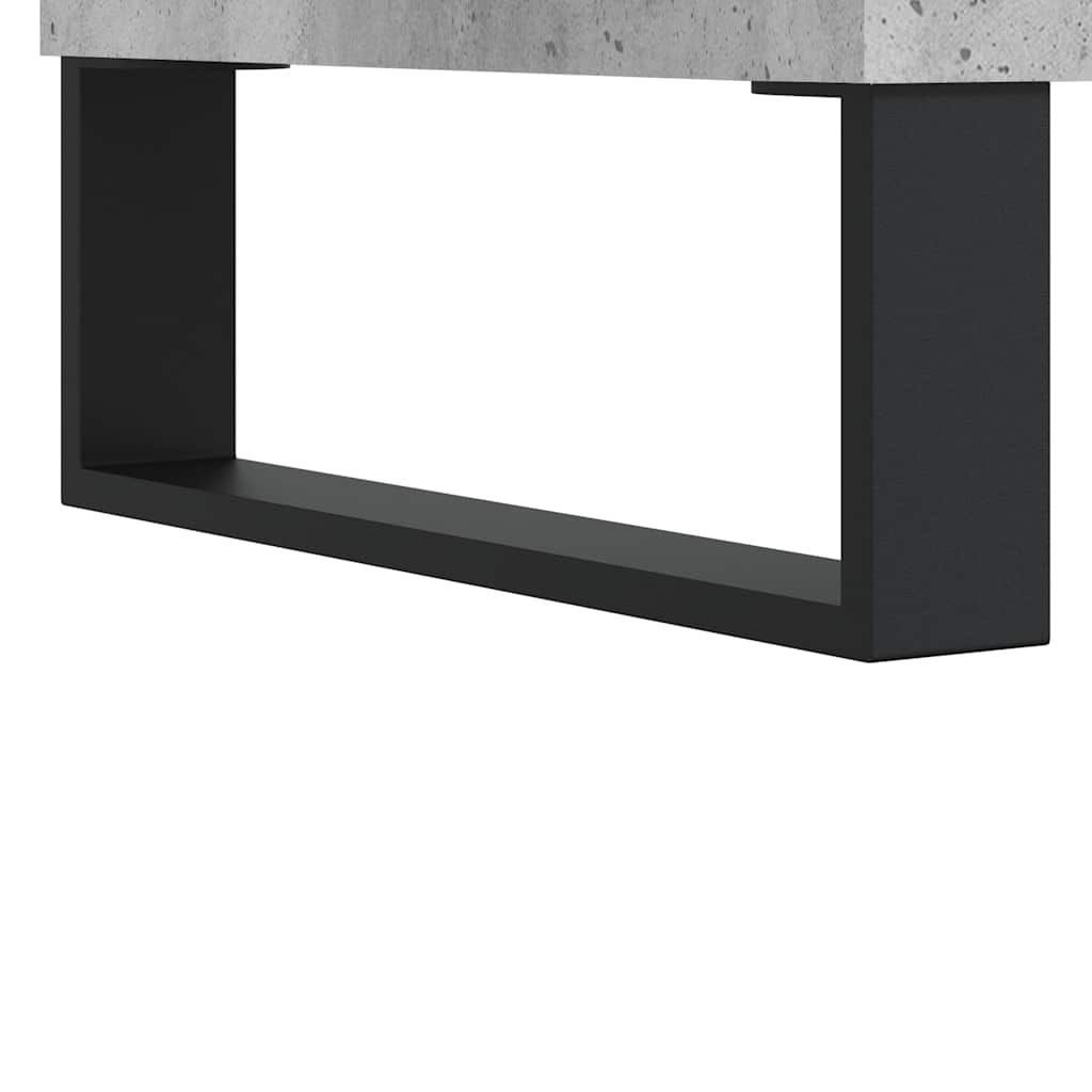 2 db betonszürke szerelt fa éjjeliszekrény 40 x 35 x 47,5 cm