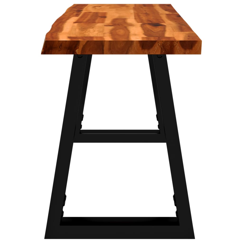 Tömör akácfa pad természetes éllel 110 cm