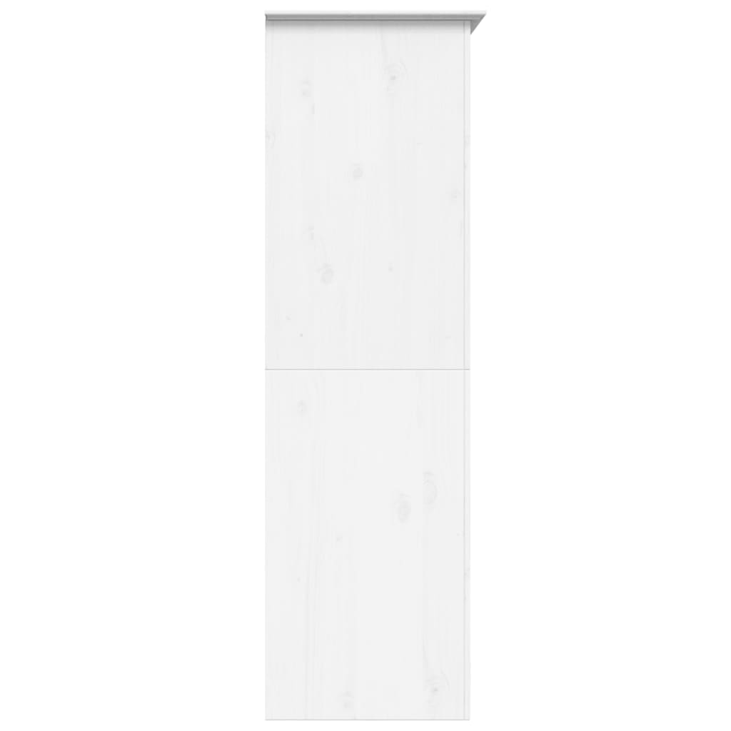Bodo fehér tömör fenyőfa ruhásszekrény 101 x 52 x 176,5 cm