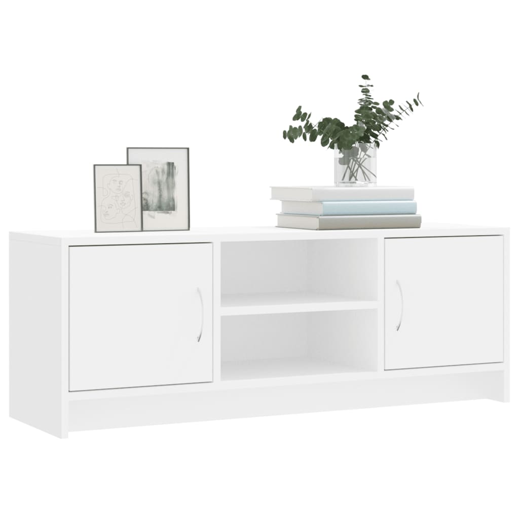 Fehér szerelt fa tv-szekrény 102x30x37,5 cm Fehér szerelt fa tv-szekrény 102x30x37,5 cm