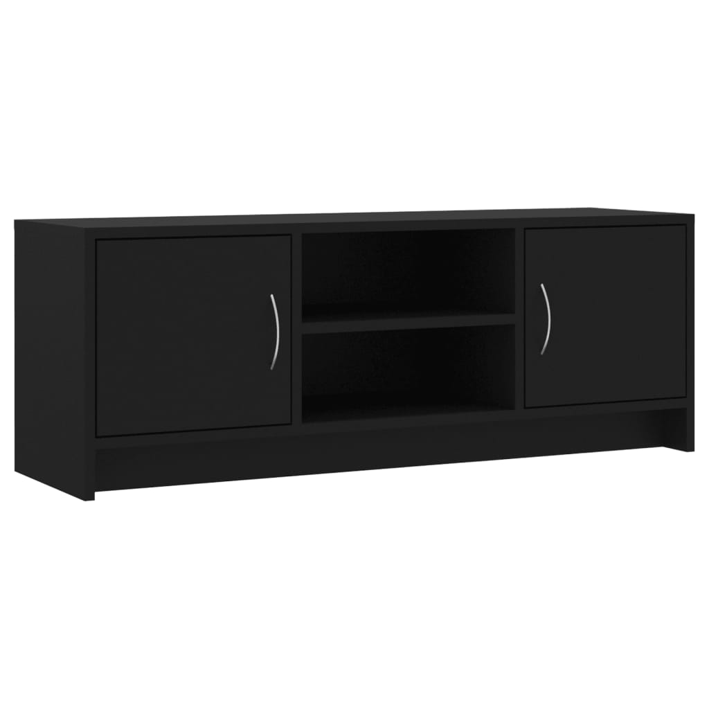Fekete szerelt fa tv-szekrény 102x30x37,5 cm Fekete szerelt fa tv-szekrény 102x30x37,5 cm