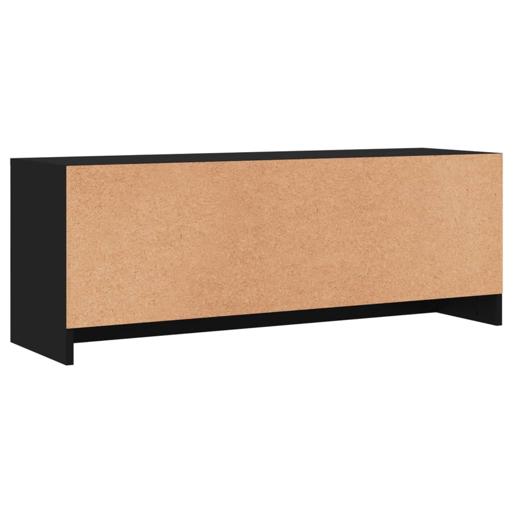 Fekete szerelt fa tv-szekrény 102x30x37,5 cm Fekete szerelt fa tv-szekrény 102x30x37,5 cm