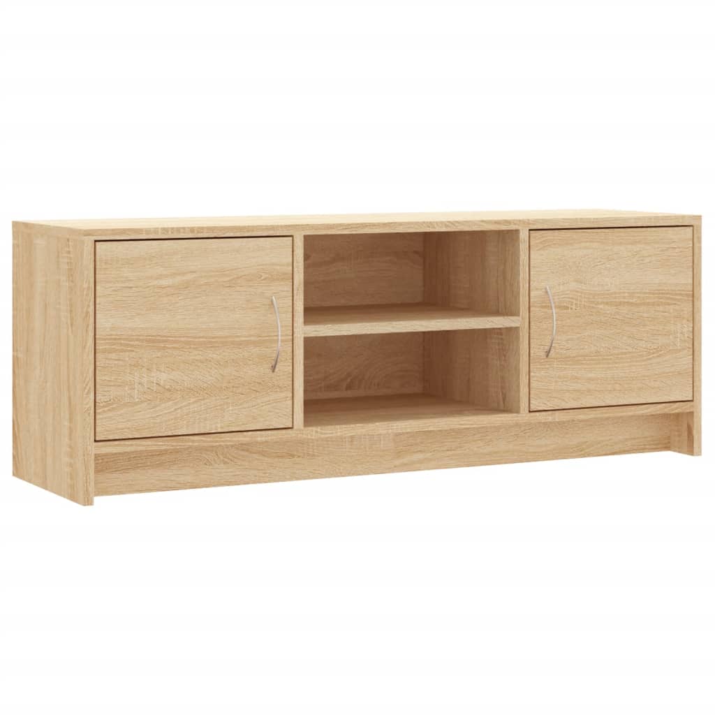 Sonoma-tölgyszínű szerelt fa fali tv-szekrény 102x30x37,5 cm