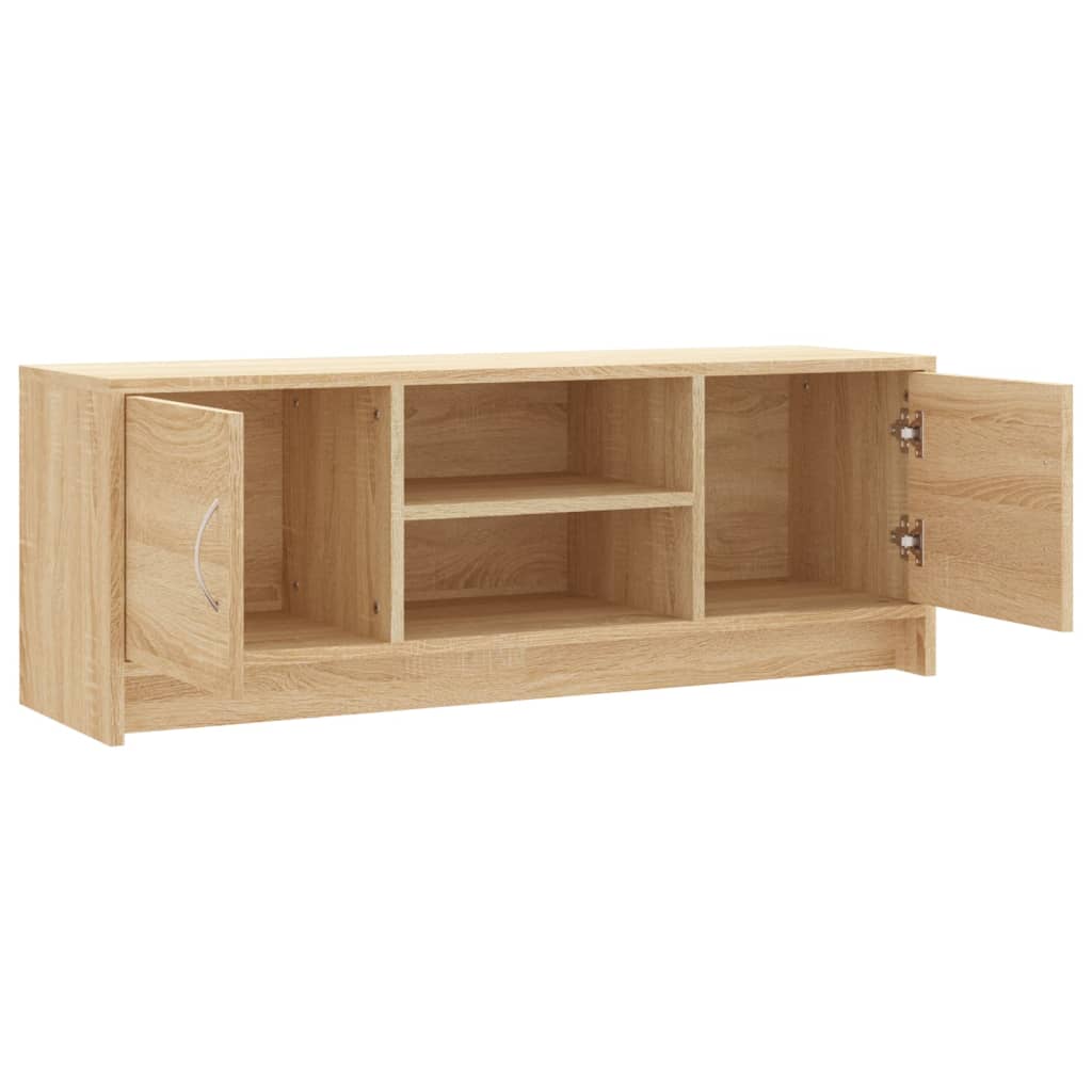 Sonoma-tölgyszínű szerelt fa fali tv-szekrény 102x30x37,5 cm