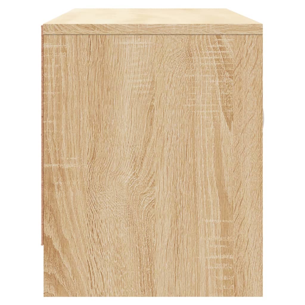 Sonoma-tölgyszínű szerelt fa fali tv-szekrény 102x30x37,5 cm