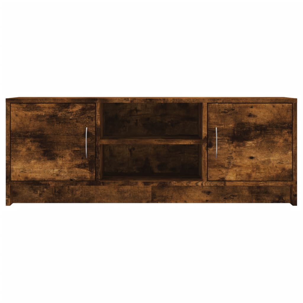 Füstös tölgyszínű szerelt fa tv-szekrény 102x30x37,5 cm