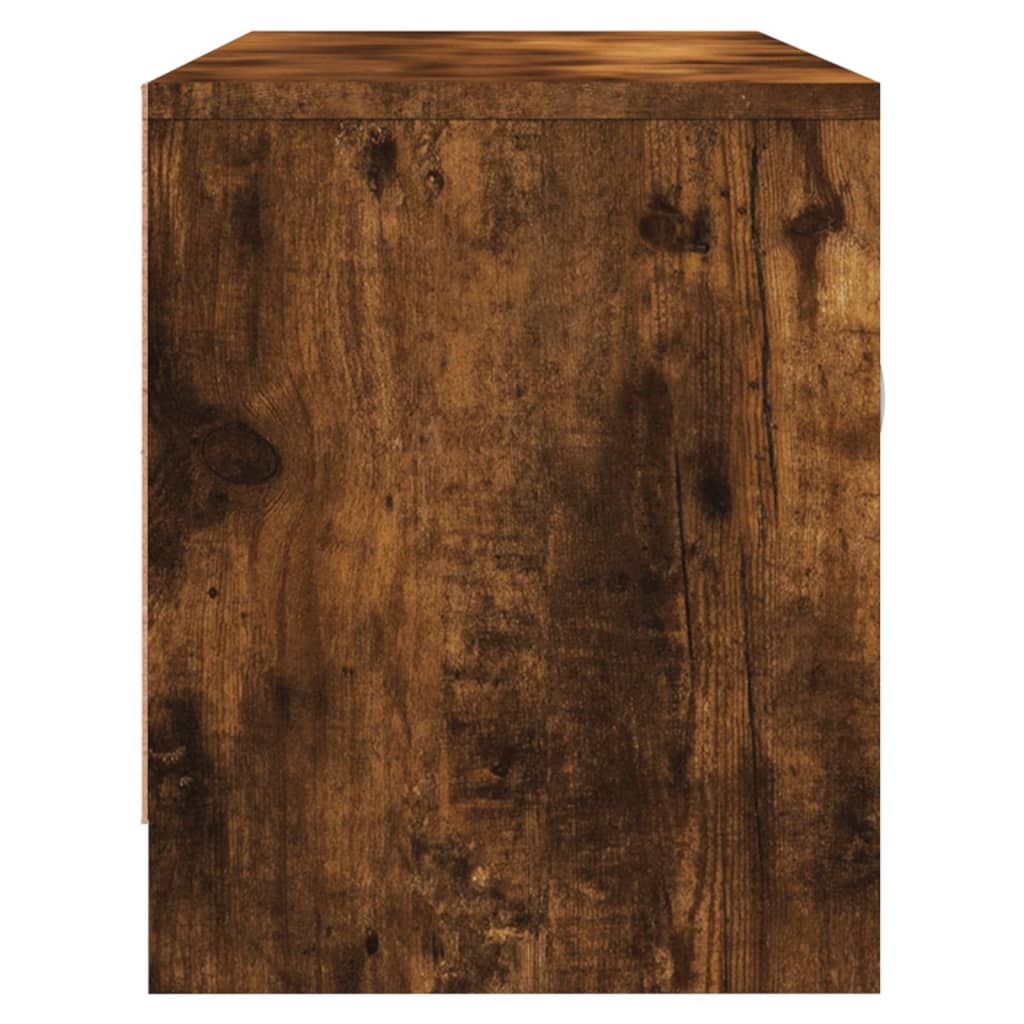 Füstös tölgyszínű szerelt fa tv-szekrény 102x30x37,5 cm