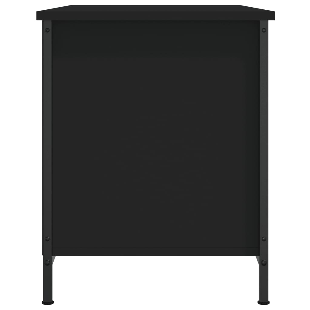 Fekete szerelt fa tv-szekrény 80x40x50 cm Fekete szerelt fa tv-szekrény 80x40x50 cm
