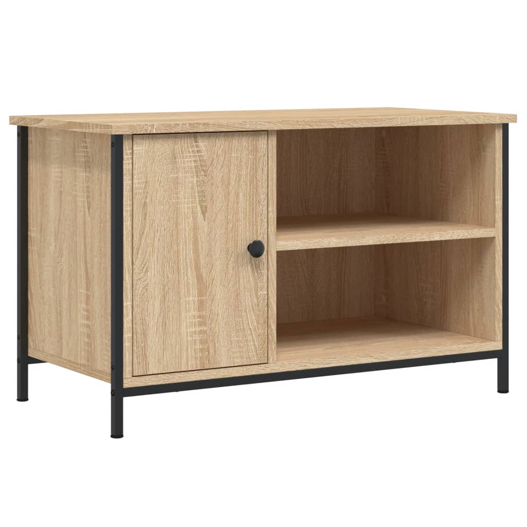 Sonoma-tölgyszínű szerelt fa tv-szekrény 80x40x50 cm Sonoma-tölgyszínű szerelt fa tv-szekrény 80x40x50 cm