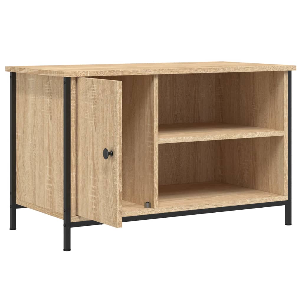 Sonoma-tölgyszínű szerelt fa tv-szekrény 80x40x50 cm Sonoma-tölgyszínű szerelt fa tv-szekrény 80x40x50 cm