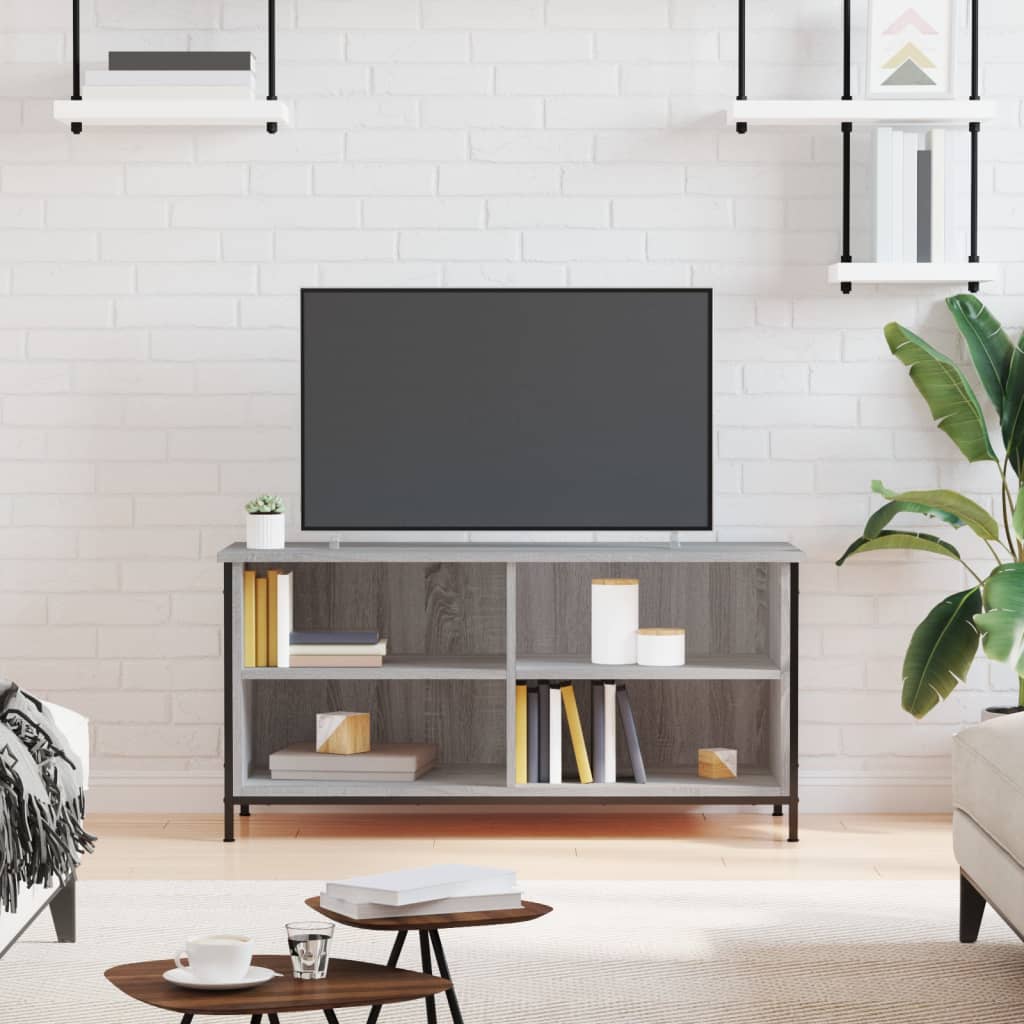 Szürke sonoma színű szerelt fa tv-szekrény 100x40x50 cm Szürke sonoma színű szerelt fa tv-szekrény 100x40x50 cm