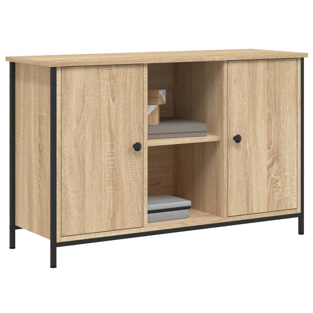 Sonoma-tölgyszínű szerelt fa tv-szekrény 100 x 35 x 65 cm Sonoma-tölgyszínű szerelt fa tv-szekrény 100 x 35 x 65 cm