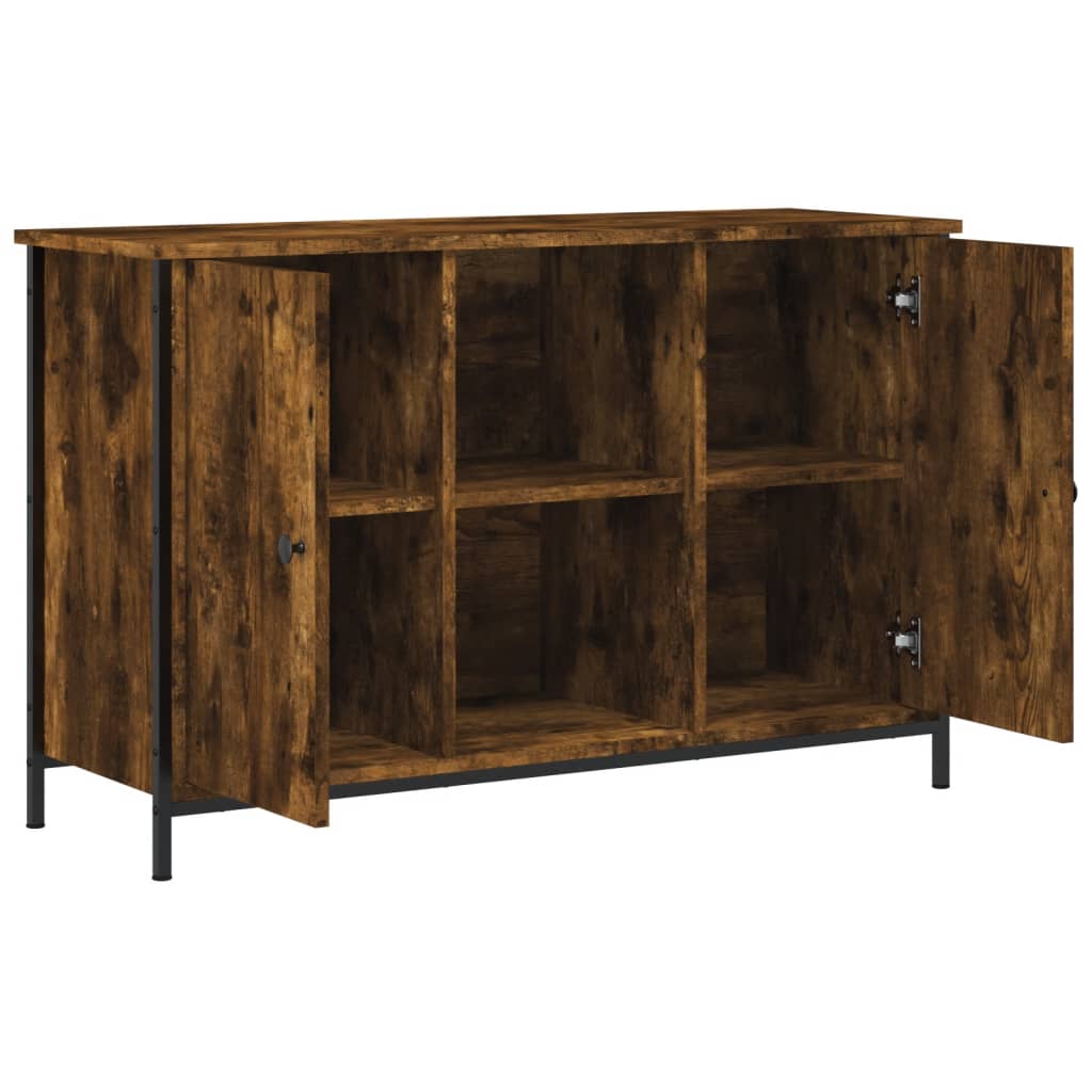Füstös tölgyszínű szerelt fa tv-szekrény 100x35x65 cm Füstös tölgyszínű szerelt fa tv-szekrény 100x35x65 cm