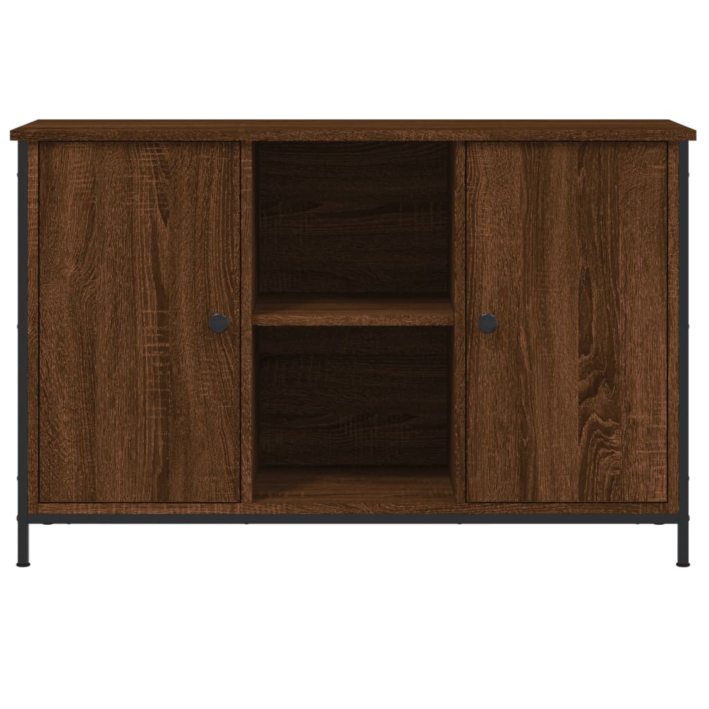 Barna tölgyszínű szerelt fa tv-szekrény 100x35x65 cm Barna tölgyszínű szerelt fa tv-szekrény 100x35x65 cm