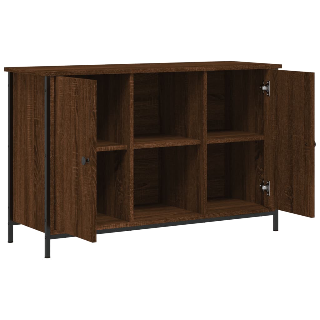 Barna tölgyszínű szerelt fa tv-szekrény 100x35x65 cm Barna tölgyszínű szerelt fa tv-szekrény 100x35x65 cm