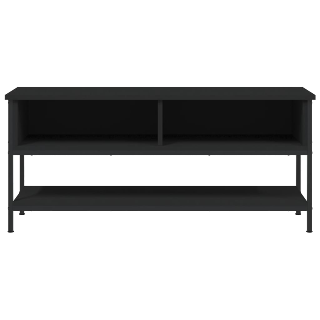 Fekete szerelt fa tv-szekrény 100 x 35 x 45 cm Fekete szerelt fa tv-szekrény 100 x 35 x 45 cm
