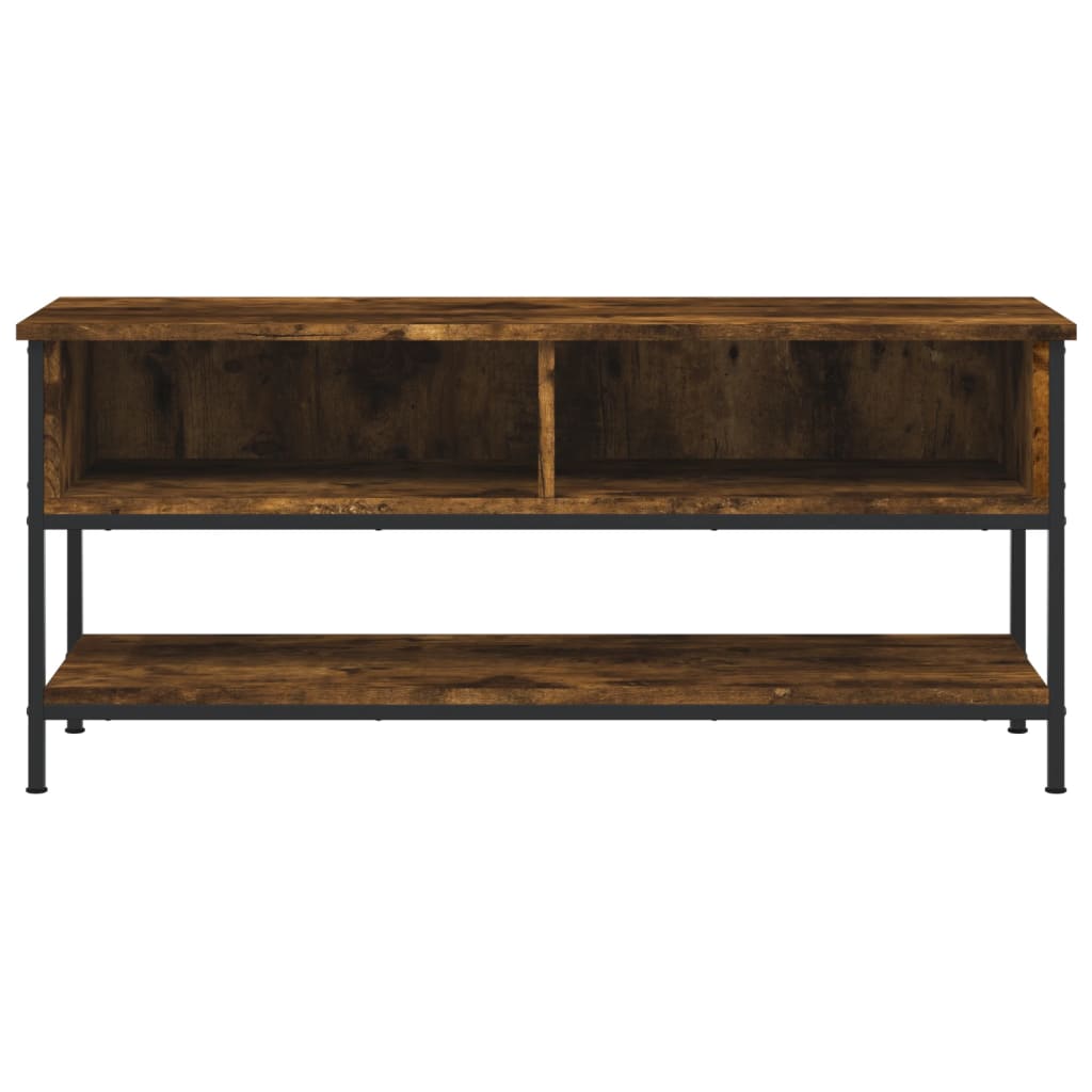 Füstös tölgy színű szerelt fa tv-szekrény 100 x 35 x 45 cm Füstös tölgy színű szerelt fa tv-szekrény 100 x 35 x 45 cm
