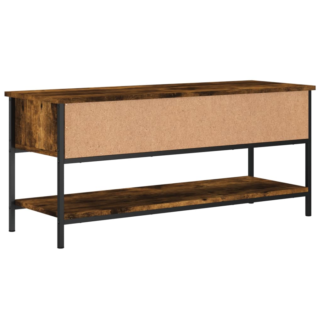 Füstös tölgy színű szerelt fa tv-szekrény 100 x 35 x 45 cm Füstös tölgy színű szerelt fa tv-szekrény 100 x 35 x 45 cm