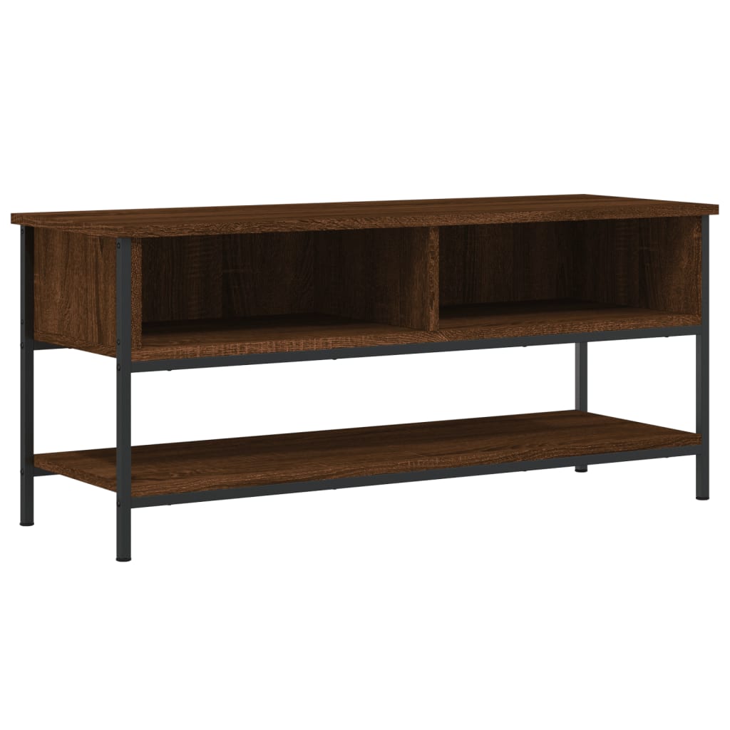 Barna tölgy színű szerelt fa tv-szekrény 100 x 35 x 45 cm Barna tölgy színű szerelt fa tv-szekrény 100 x 35 x 45 cm