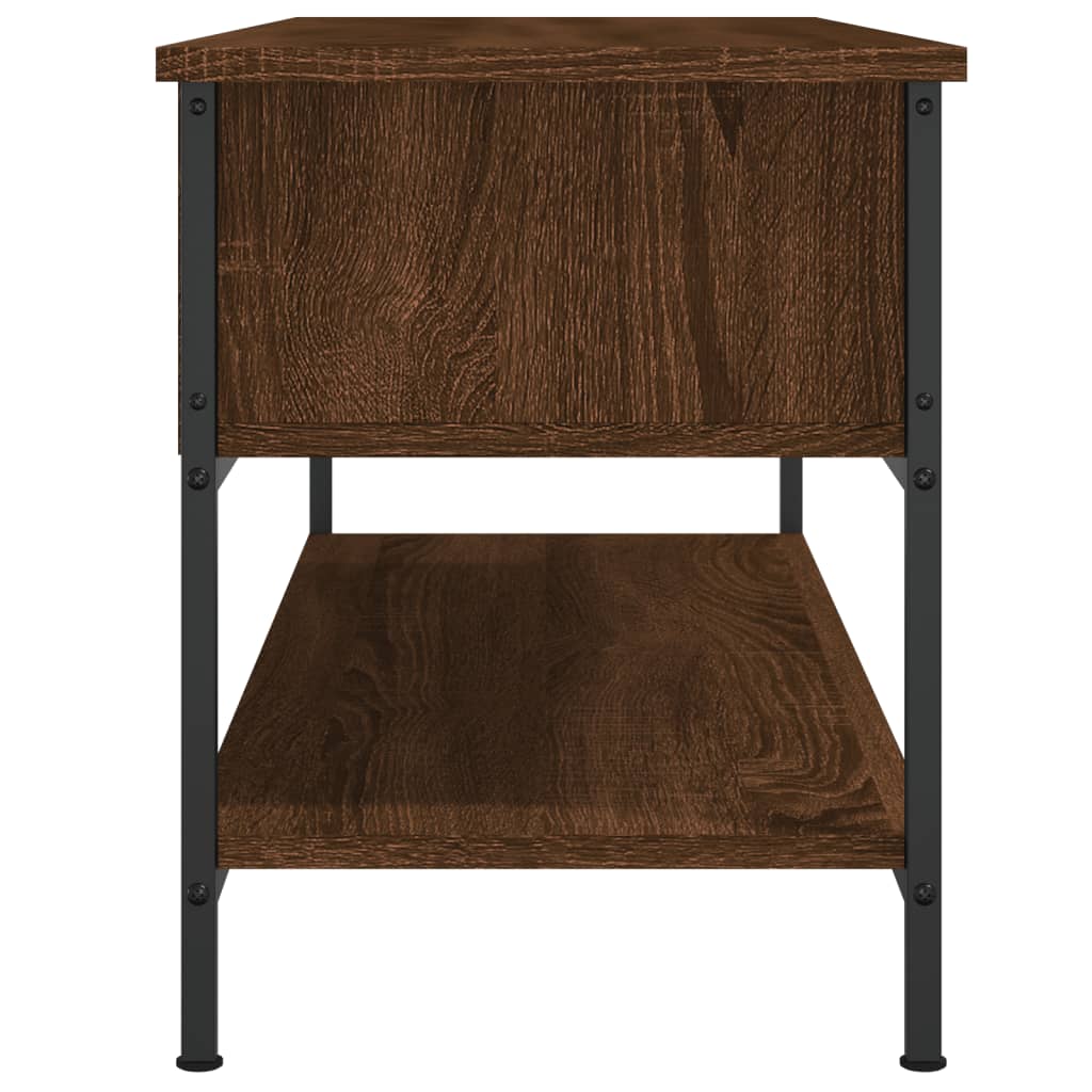 Barna tölgy színű szerelt fa tv-szekrény 100 x 35 x 45 cm Barna tölgy színű szerelt fa tv-szekrény 100 x 35 x 45 cm