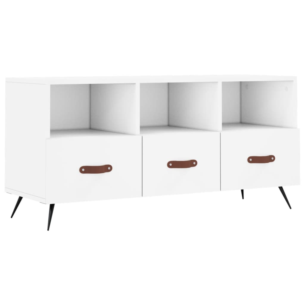 Fehér műfa tv-szekrény 102 x 36 x 50 cm
