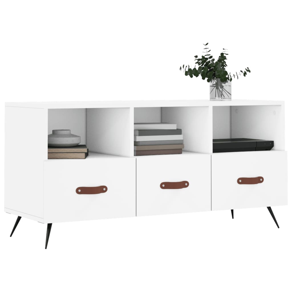 Fehér műfa tv-szekrény 102 x 36 x 50 cm