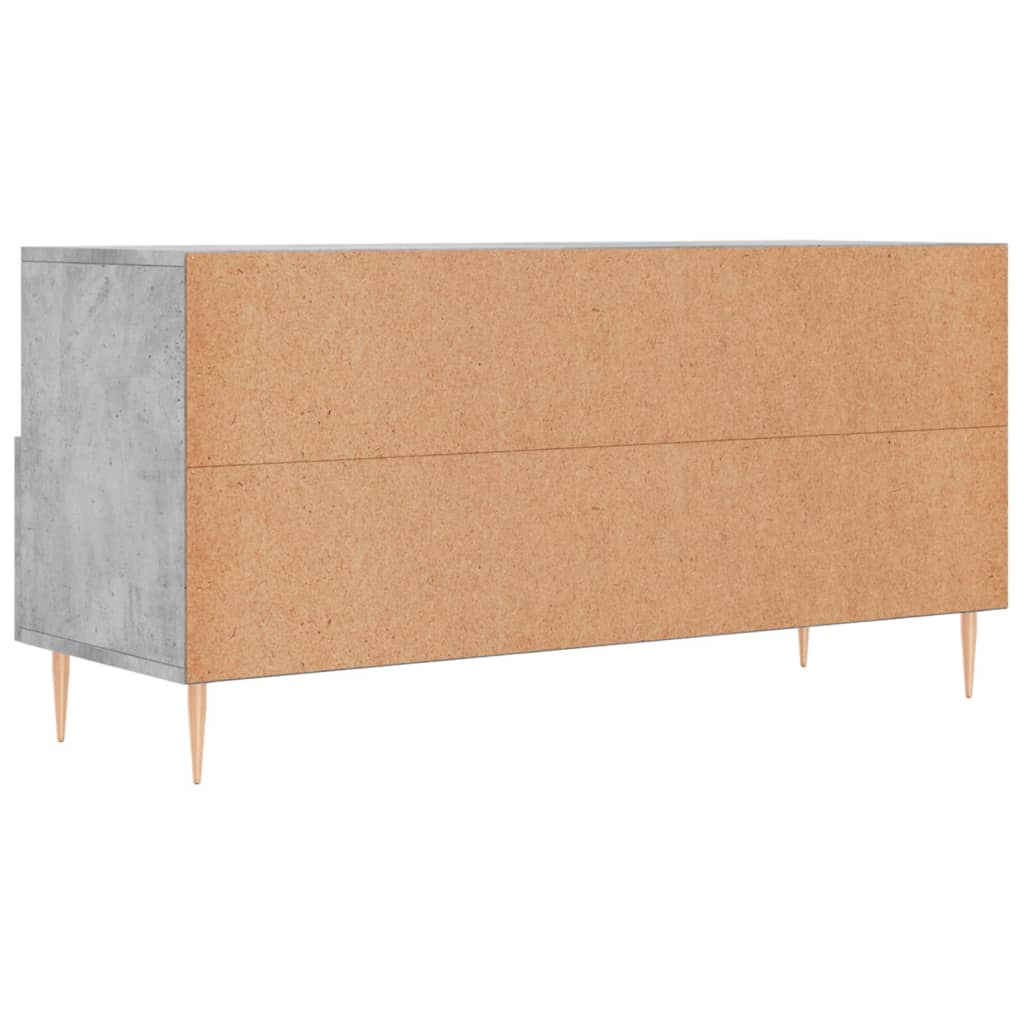 Betonszürke műfa tv-szekrény 102 x 36 x 50 cm