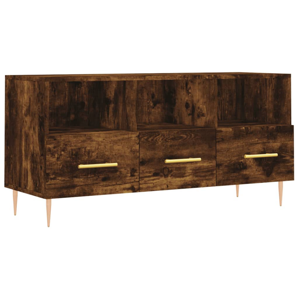 Füstös tölgyszínű műfa tv-szekrény 102 x 36 x 50 cm