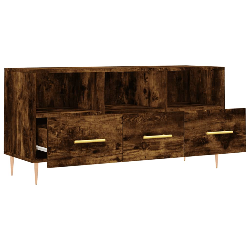Füstös tölgyszínű műfa tv-szekrény 102 x 36 x 50 cm