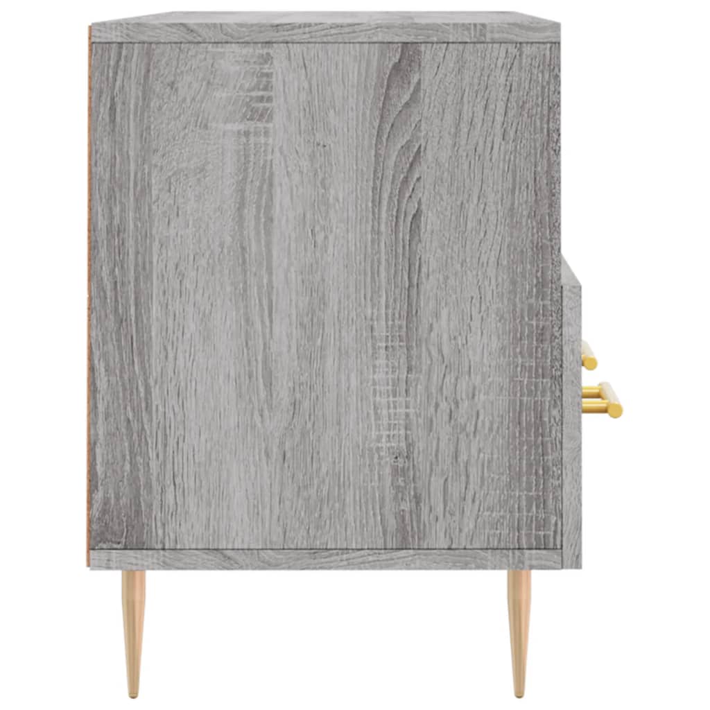 Szürke sonoma színű műfa tv-szekrény 102 x 36 x 50 cm