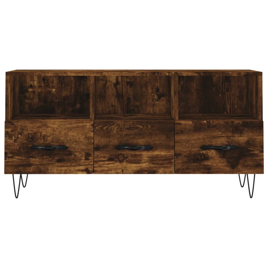 Füstös tölgyszínű műfa tv-szekrény 102 x 36 x 50 cm Füstös tölgyszínű műfa tv-szekrény 102 x 36 x 50 cm
