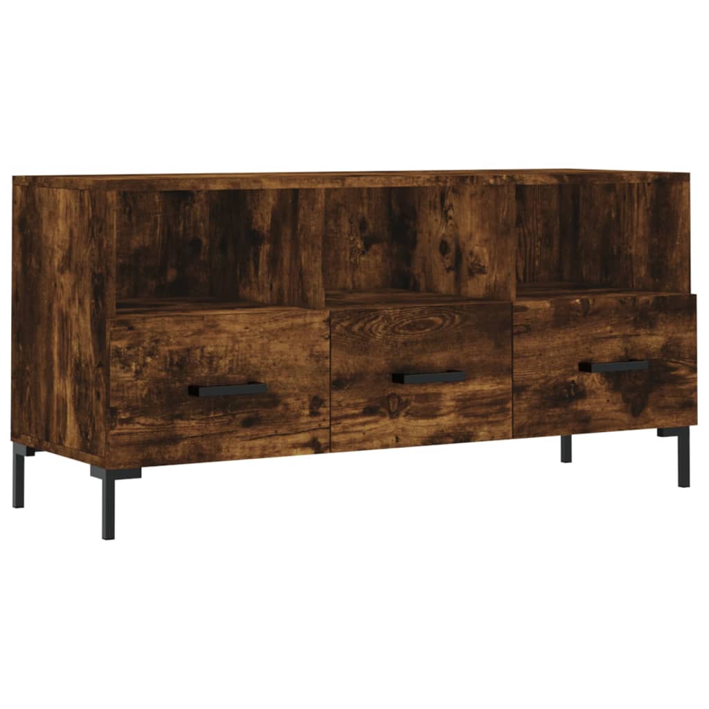 Füstös tölgyszínű műfa tv-szekrény 102 x 36 x 50 cm