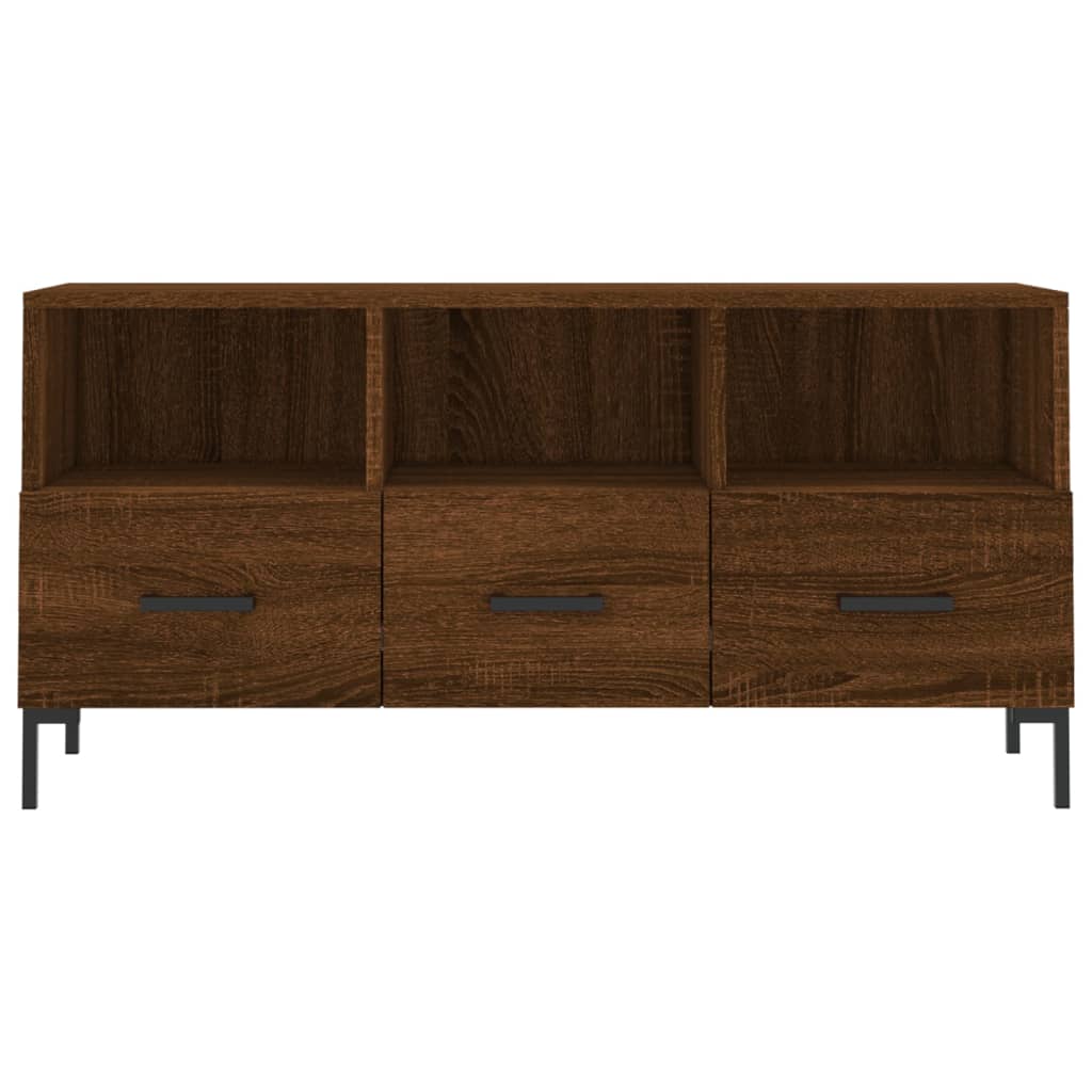 Barna tölgy színű műfa tv-szekrény 102 x 36 x 50 cm Barna tölgy színű műfa tv-szekrény 102 x 36 x 50 cm