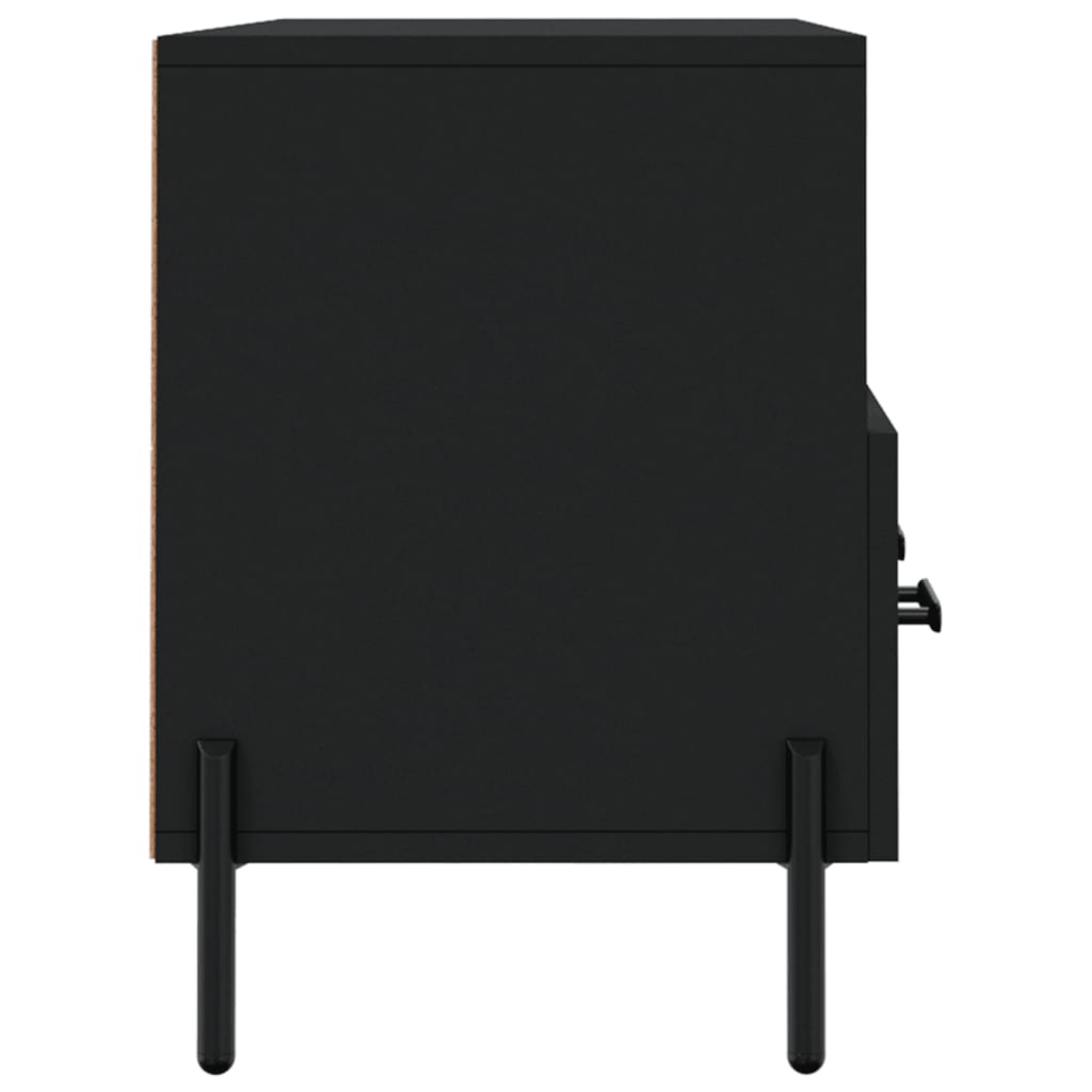 Fekete műfa tv-szekrény 102 x 36 x 50 cm Fekete műfa tv-szekrény 102 x 36 x 50 cm