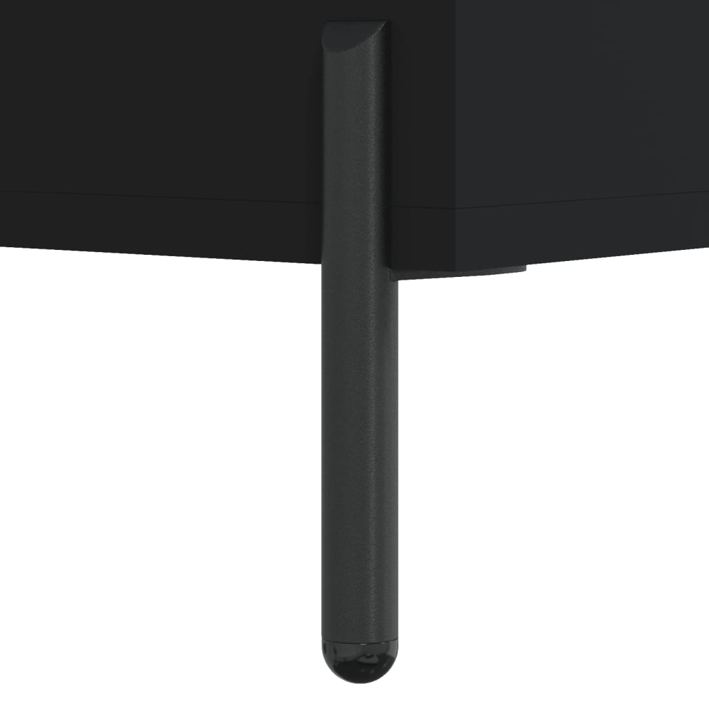 Fekete műfa tv-szekrény 102 x 36 x 50 cm Fekete műfa tv-szekrény 102 x 36 x 50 cm