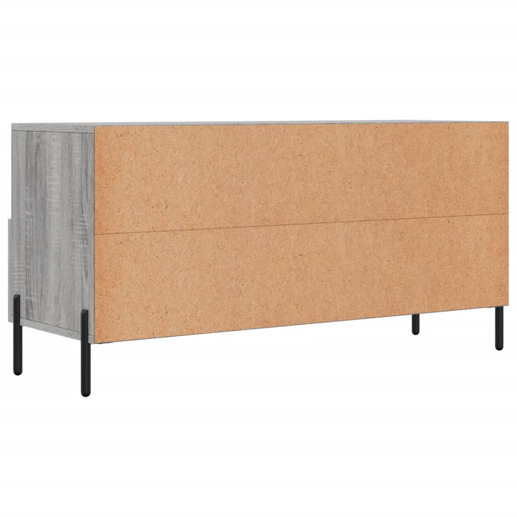 Szürke sonoma színű műfa tv-szekrény 102 x 36 x 50 cm