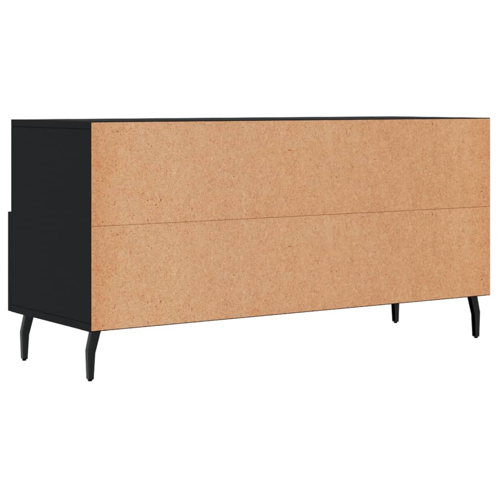 Fekete műfa tv-szekrény 102 x 36 x 50 cm