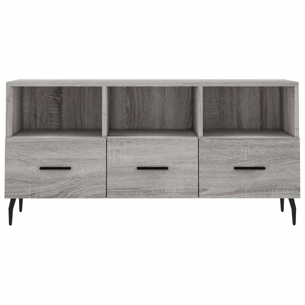 Szürke sonoma színű műfa tv-szekrény 102 x 36 x 50 cm