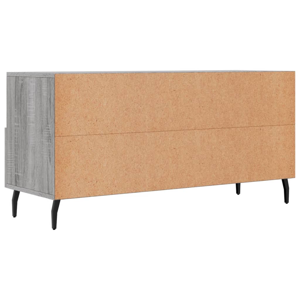 Szürke sonoma színű műfa tv-szekrény 102 x 36 x 50 cm