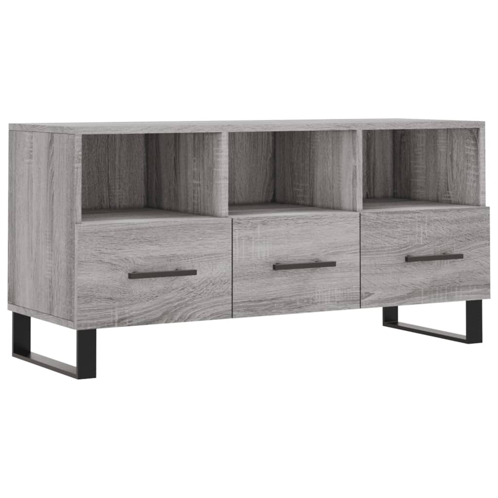 Szürke sonoma színű műfa tv-szekrény 102 x 36 x 50 cm
