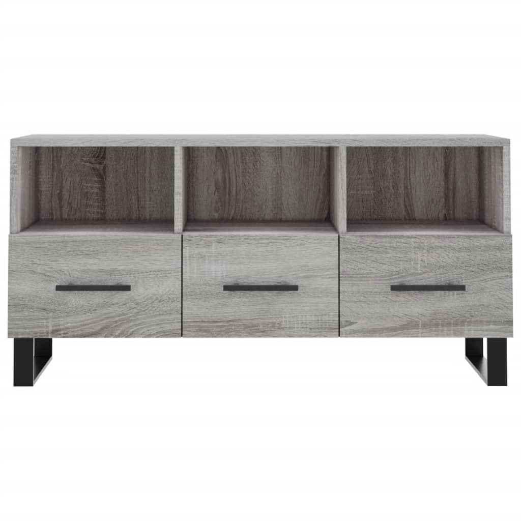 Szürke sonoma színű műfa tv-szekrény 102 x 36 x 50 cm