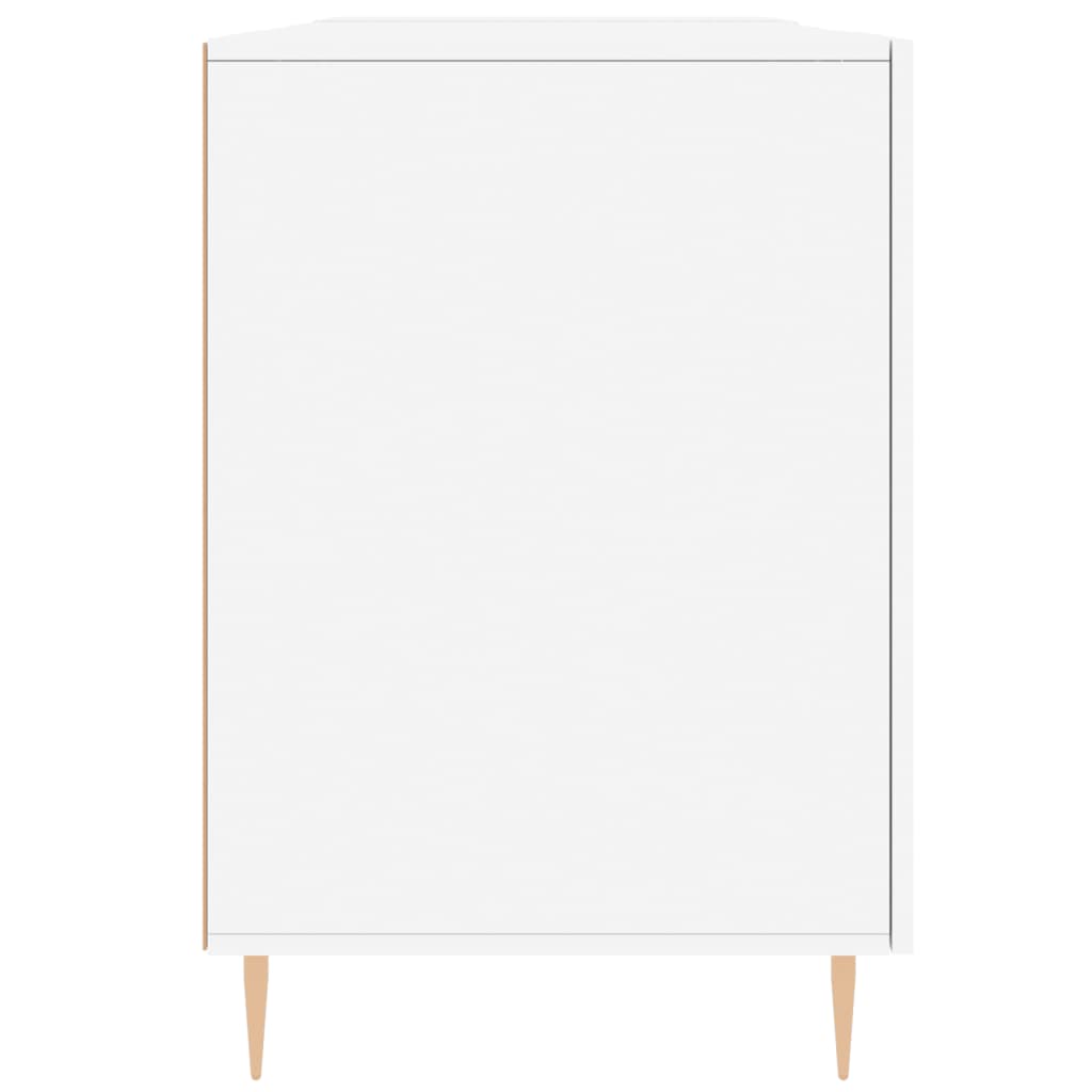 Fehér szerelt fa íróasztal 140 x 50 x 75 cm