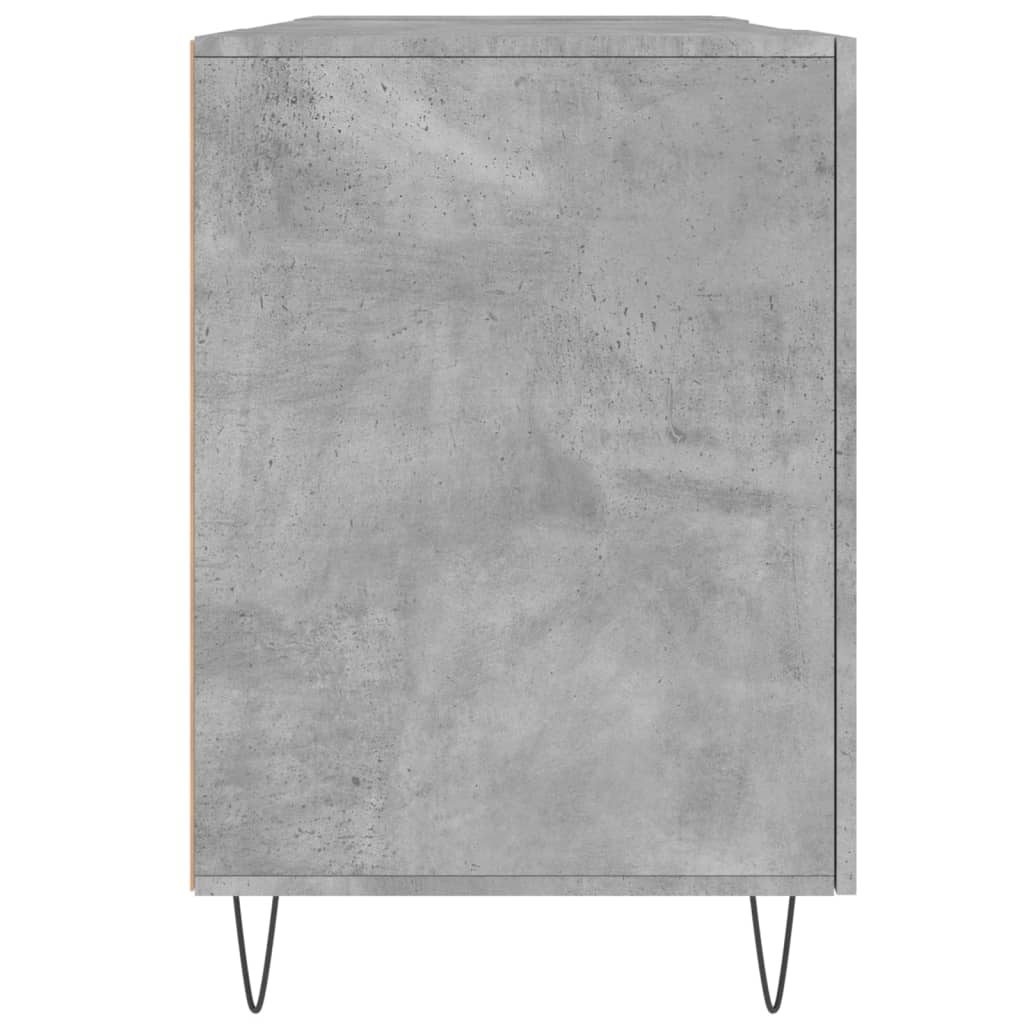 Betonszürke szerelt fa íróasztal 140 x 50 x 75 cm