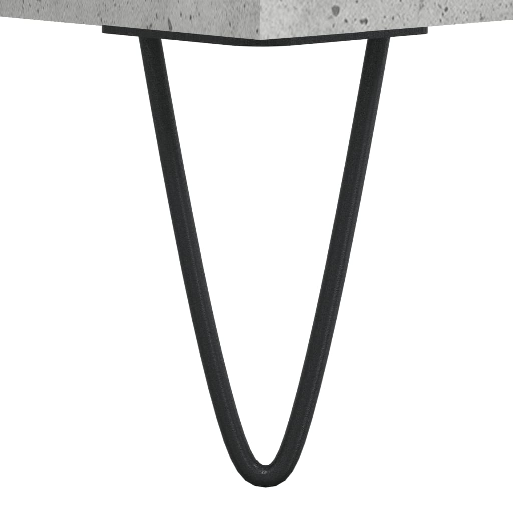 Betonszürke szerelt fa íróasztal 140 x 50 x 75 cm