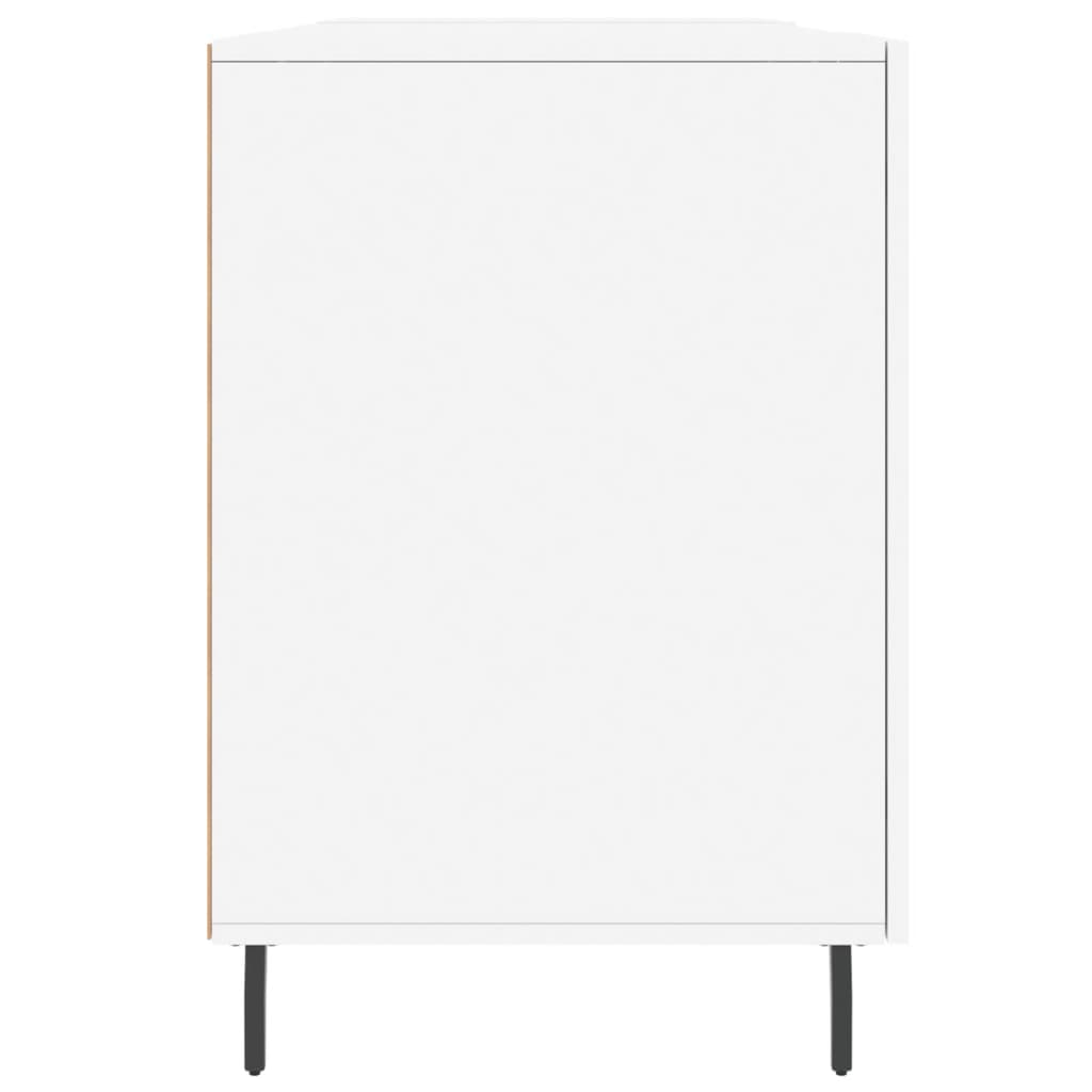 Fehér szerelt fa íróasztal 140 x 50 x 75 cm