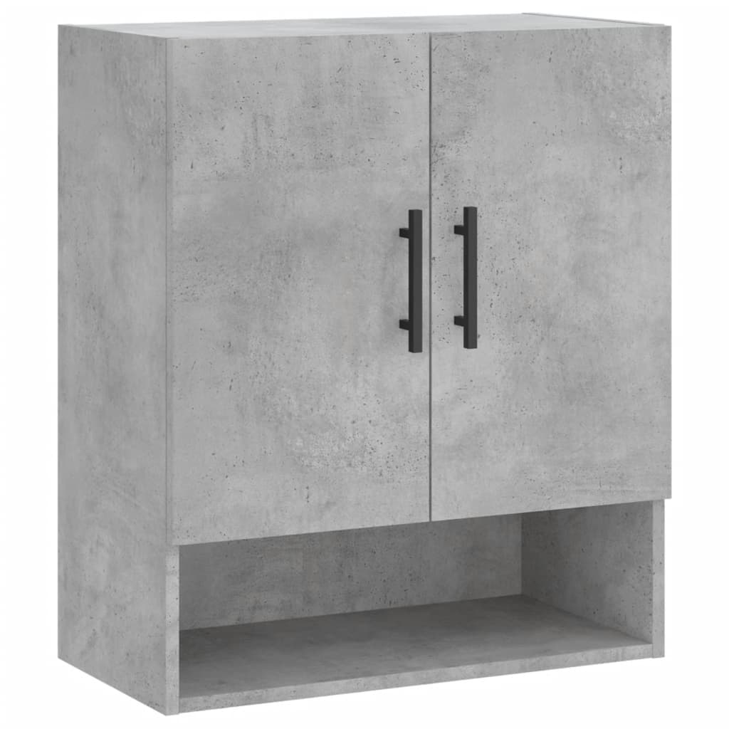Betonszürke műfa faliszekrény 60 x 31 x 70 cm